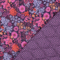 Preview: Doubleface Stepper - Mieke Flower - lila/violett