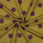 Preview: French Terry - Big Dots - dark ochre