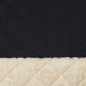Preview: Jackenstepper mit Plüschabseite matt - Gyda - navy
