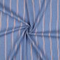 Preview: Baumwoll Denim - Big Stripes - light blue