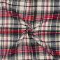 Preview: Flanell - Idan Karo - rot/olive/dunkelblau