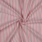 Preview: Musselin - Piero Streifen - garngefärbt - rosa/weiß