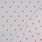 Preview: Musselin - Cuore - bestickt - white/neon pink
