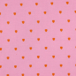 Preview: Musselin - Cuore - bestickt - rosa/orange