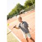 Preview: Frottee - Streifen - rauchblau/kamel