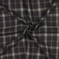 Preview: Viskose Leinen - Arthur Check - anthrazit/beige