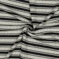 Preview: Sommerstrick - Small Black Stripe - creme/black
