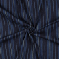 Preview: RESTSTÜCK 1,30m !!! - Denim - Thade Stripes - indigo blau