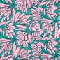 Preview: Viskose mit LENZING™ ECOVERO™ Fasern - Inked Bouquet - green pink - Nerida Hansen