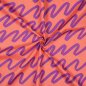 Preview: Feine Baumwoll Popeline - Making Waves - coral purple - Nerida Hansen