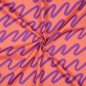 Preview: Feine Baumwoll Popeline - Making Waves - coral purple - Nerida Hansen