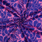 Preview: RESTSTÜCK 1,10m !!! - Baumwoll Satin - Magnolia - royal blue - Nerida Hansen