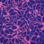 Preview: RESTSTÜCK 1,10m !!! - Baumwoll Satin - Magnolia - royal blue - Nerida Hansen