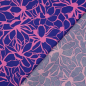 Preview: RESTSTÜCK 1,10m !!! - Baumwoll Satin - Magnolia - royal blue - Nerida Hansen