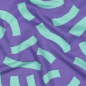 Preview: RESTSTÜCK 0,40m !!! - French Terry - Playful - purple - Nerida Hansen
