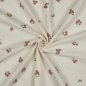 Preview: Musselin - Malka Blumen - bestickt - ecru
