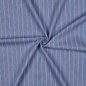 Preview: Baumwoll Denim - Small Stripes - light blue