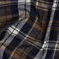 Preview: Flanell - Darvin Karo - braun/dunkelblau