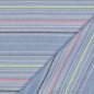 Preview: Baumwollgemisch - Valida Streifen - denim/neon