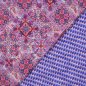 Preview: Doubleface Baumwollstepper - Nehama - lila/hellblau