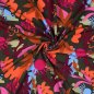 Preview: Viskose mit LENZING™ ECOVERO™ Fasern - Bloomfield - khaki/fuchsia/orange