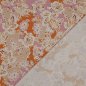 Preview: Viskosesatin - Ranya Flowers - sand/rosa/orange