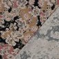 Preview: Viskosesatin - Ranya Flowers - beige/altrosa/schwarz