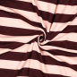 Preview: Soft Sweat - Meiko Stripes - bordeaux/zartrosa