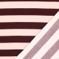 Preview: Soft Sweat - Meiko Stripes - bordeaux/zartrosa