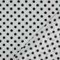 Preview: Viskose - Selda Dots - weiß/schwarz
