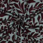 Preview: Viskosestretch - Melvina Flowers - mint/bordeaux