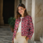Preview: Doubleface Musselinstepper - Cinzia Flower - mauve