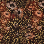 Preview: Viskosesatin - matt - Misia Flowers - brown
