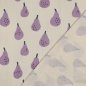 Preview: Bio Musselin - Pears - flieder/ecru - by Jennifer Bouron