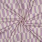 Preview: Bio Baumwoll Popeline - Checks - flieder/ecru - by Jennifer Bouron
