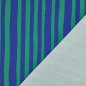 Preview: Bio French Terry - Stripes - blau/grün - by Jennifer Bouron