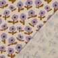 Preview: Bio Ripp Jersey - Flowers - flieder/ecru/senf - by Jennifer Bouron