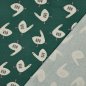 Preview: Bio Ripp Jersey - Geese - grün - by Jennifer Bouron