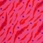 Preview: B-WARE !!! - RESTSTÜCK 1,80m !!! - Viskose - Tigerstreifen - rot/lila/pink - Love Collection - Swafing by Kibadoo