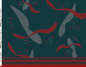 Preview: Viskose Panel - Abstrakt - rot/gulf coast - Bordure Studio - Swafing by Kibadoo