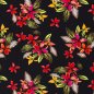 Preview: RESTSTÜCK 1,30m !!! - Viskose - Big Flowers - black