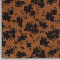 Preview: RESTSTÜCK 50cm !!! - Lyocell - Blumen - braun