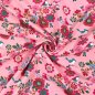 Preview: French Terry - Birds and Flowers - rosa