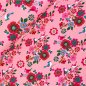 Preview: French Terry - Birds and Flowers - rosa