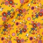 Preview: RESTSTÜCK 1,70m !!! - French Terry - Birds and Flowers - ocker