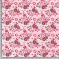Preview: French Terry - Birds and Flowers - rosa