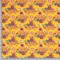 Preview: RESTSTÜCK 1,70m !!! - French Terry - Birds and Flowers - ocker