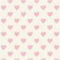 Preview: Baumwolle - Herzen - hellgelb/rosa - Travel the world - Rico Design