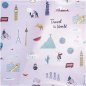 Preview: RESTSTÜCK 1,10m !!! - Baumwolle beschichtet - Travel the world - flieder - Travel the world - Rico Design