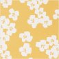 Preview: Baumwolle beschichtet - Blumen - senfgelb hellgrau - Okina Hana - Rico Design